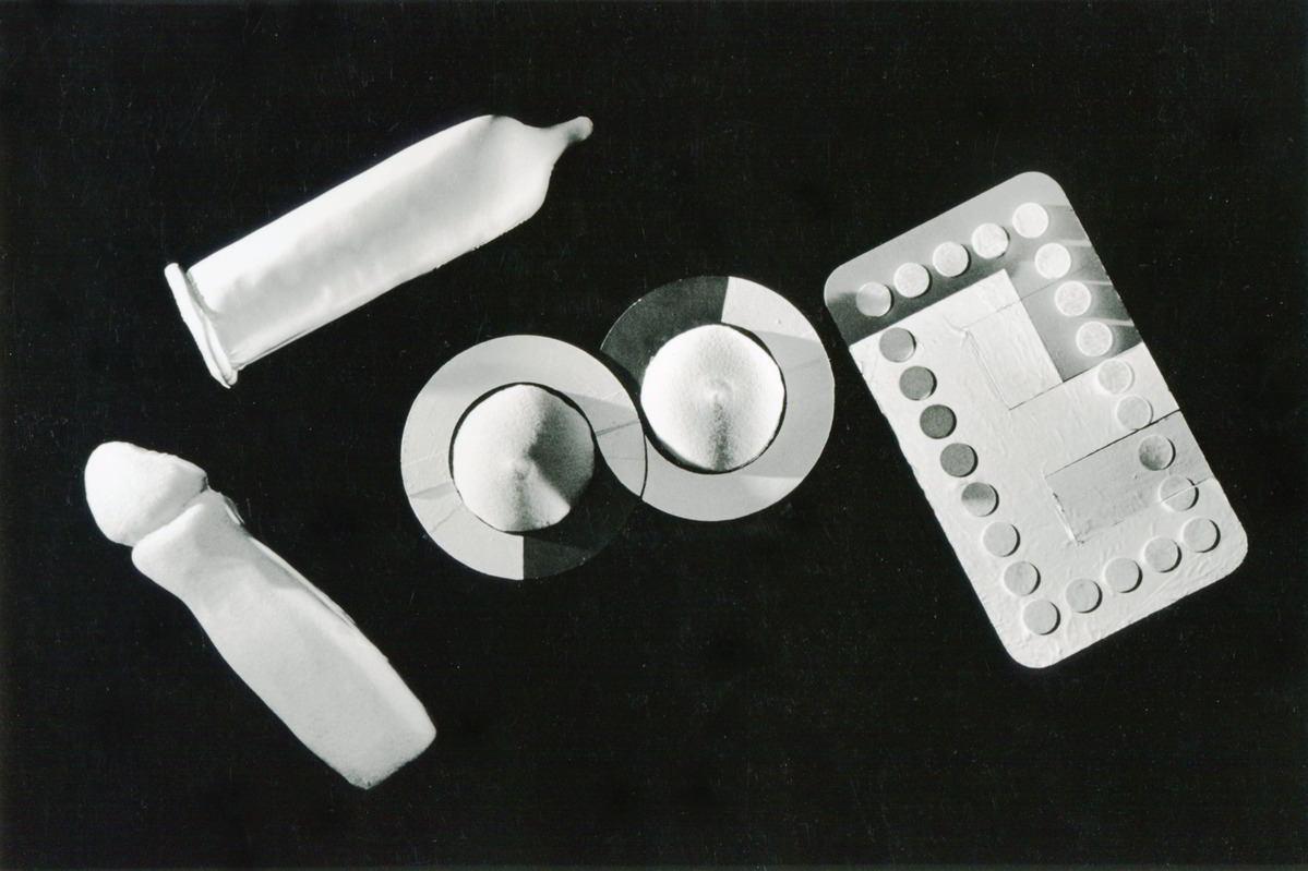 Handspan Theatre We Repeat Ourselves black and white picture baby bottles, merangues and domino objects